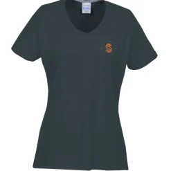 Principle Performance Blend Ladies' V-Neck T-Shirt - Embroidered