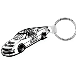 Race Car Soft Keychain - Opaque