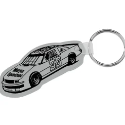Race Car Soft Keychain - Opaque