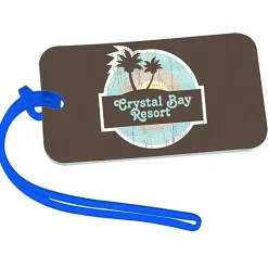 Rectangle Luggage Tag - 2 inches x 3 1/2 inches - Translucent - Full Color