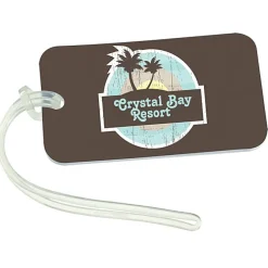 Rectangle Luggage Tag - 2 inches x 3 1/2 inches - Translucent - Full Color