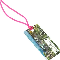 Rectangle POLYspectrum Bag Tag - 2 inches x 4 inches - Translucent