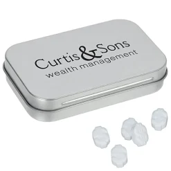 Rectangular Tin with Shaped Mints - Dollar Sign