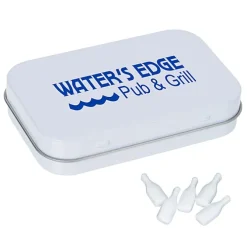 Rectangular Tin with Shaped Mints - Bottle