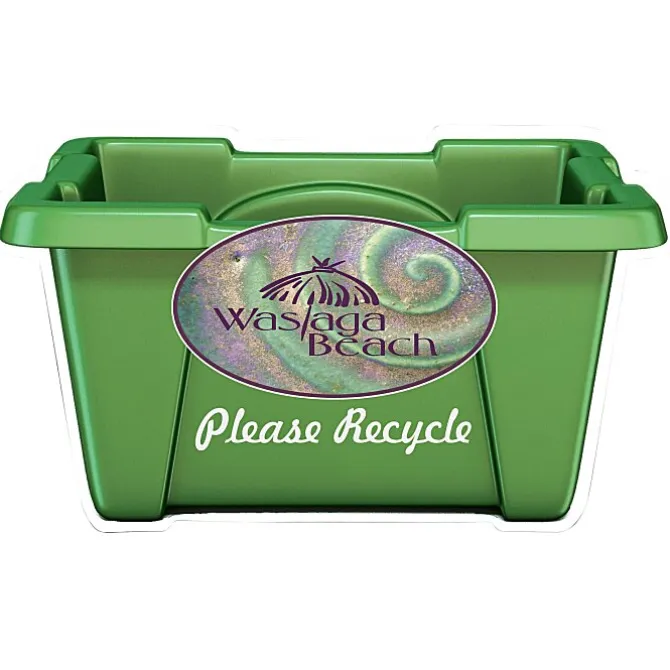 Recycle Bin Container Magnet - 20 mil