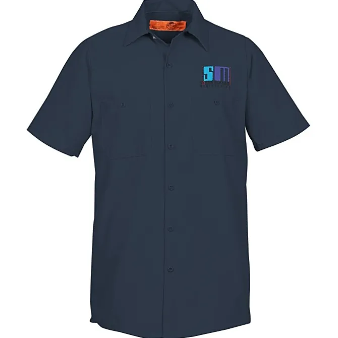 Red Kap Technician Short Sleeve Work Shirt - 24 hr