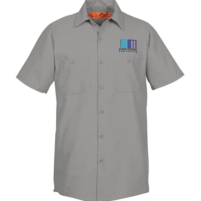 Red Kap Technician Short Sleeve Work Shirt - 24 hr