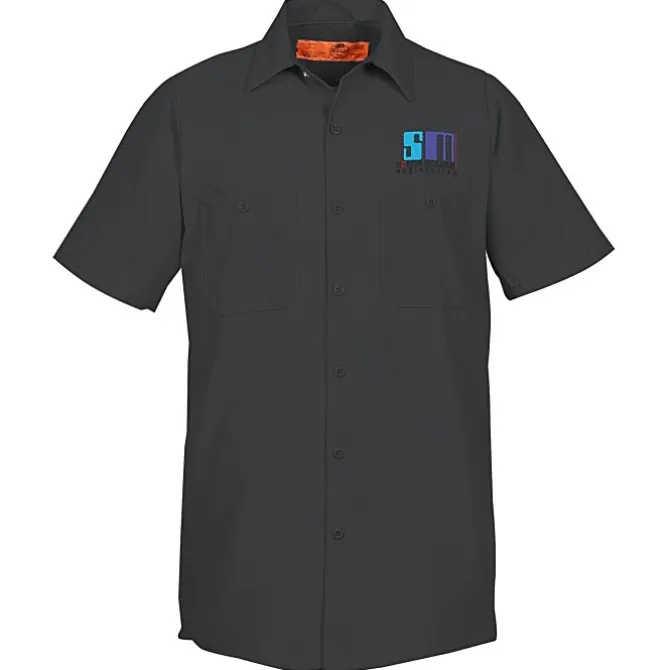 Red Kap Technician Short Sleeve Work Shirt - 24 hr