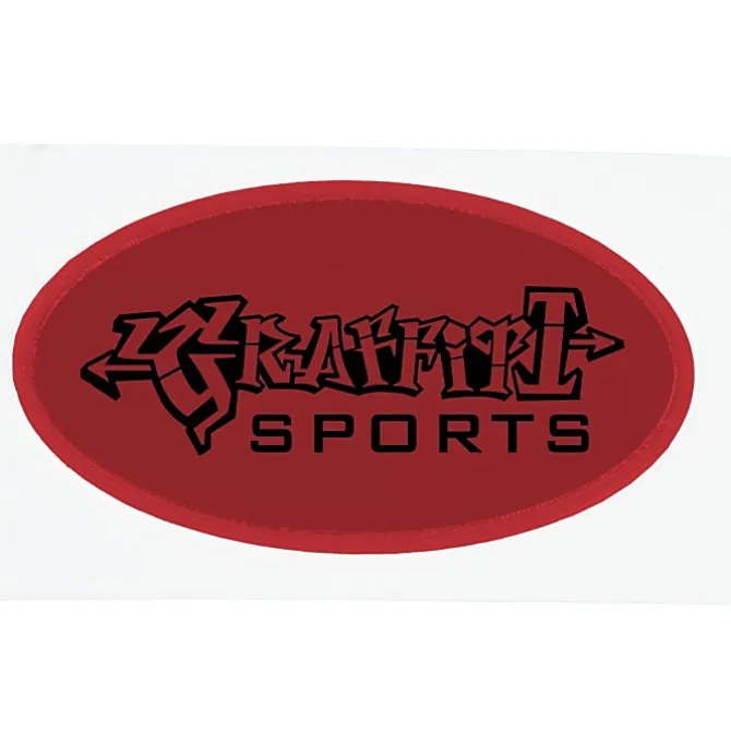 Reflective Sticker - Oval - 1 1/4 inches x 2 1/4 inches
