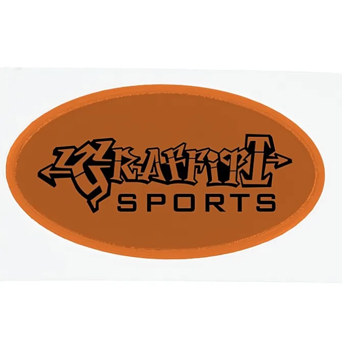 Reflective Sticker - Oval - 1 1/4 inches x 2 1/4 inches