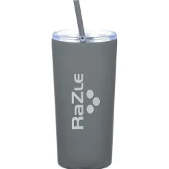 Refresh Baylos Vacuum Tumbler with Straw - 20 oz - Laser Engraved