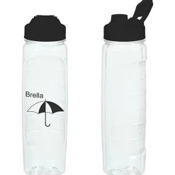 Refresh Clutch Water Bottle with Flip Lid - 28 oz - Clear