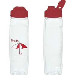 Refresh Clutch Water Bottle with Flip Lid - 28 oz - Clear - 24 hr