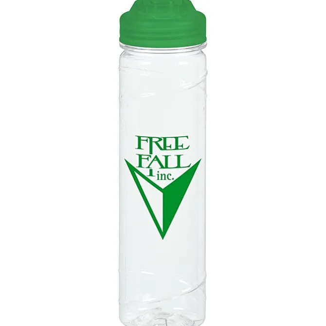 Refresh Cyclone Water Bottle with Flip Lid - 24 oz - Clear - 24 hr