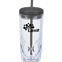 Refresh Simplex Tumbler with Straw - 16 oz - Clear