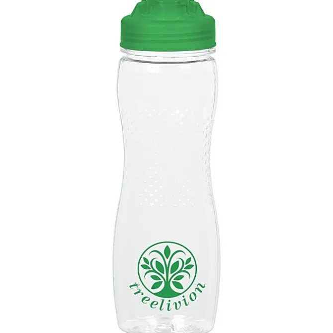 Refresh Zenith Water Bottle with Flip Lid - 24 oz - Clear