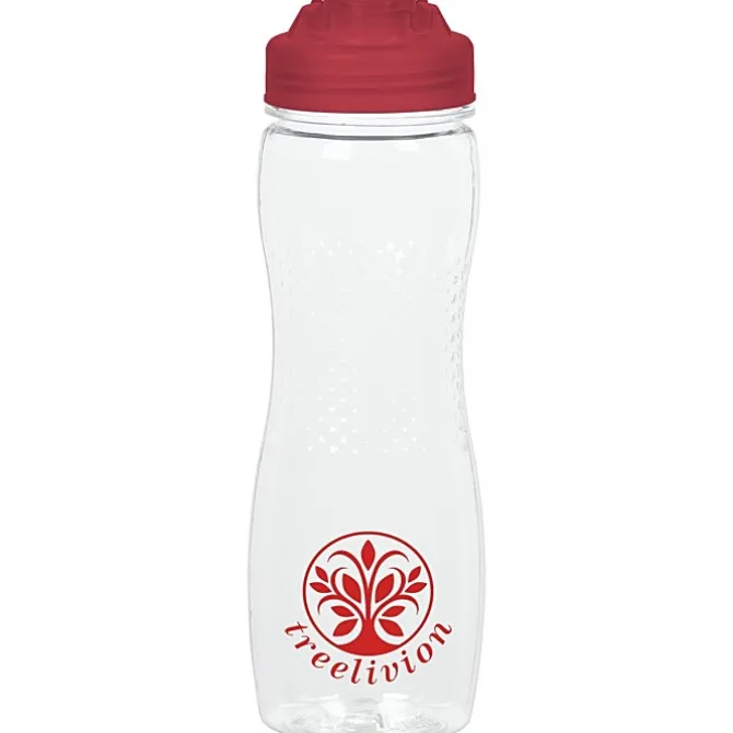 Refresh Zenith Water Bottle with Flip Lid - 24 oz - Clear