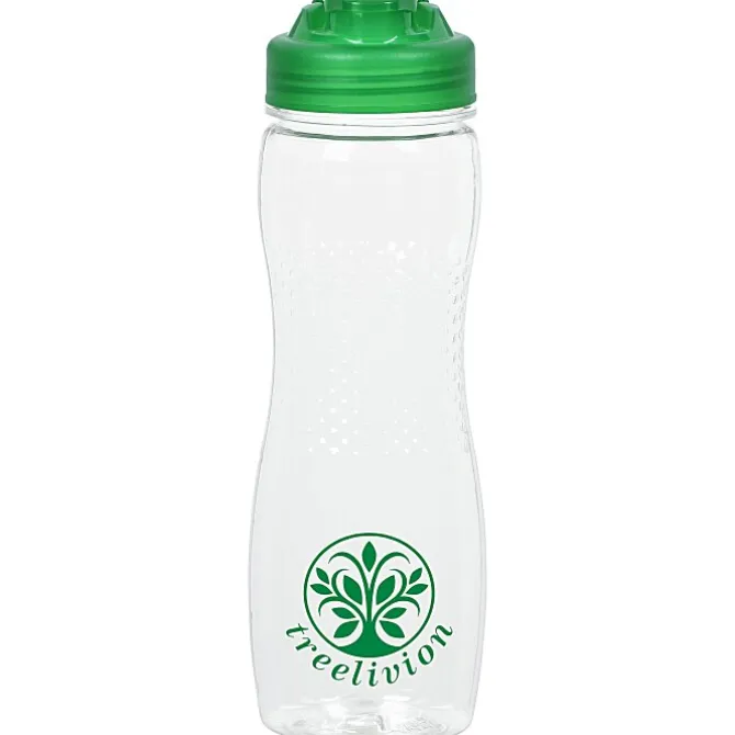 Refresh Zenith Water Bottle with Flip Lid - 24 oz - Clear