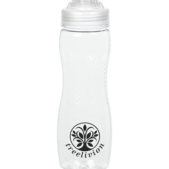 Refresh Zenith Water Bottle with Flip Lid - 24 oz - Clear
