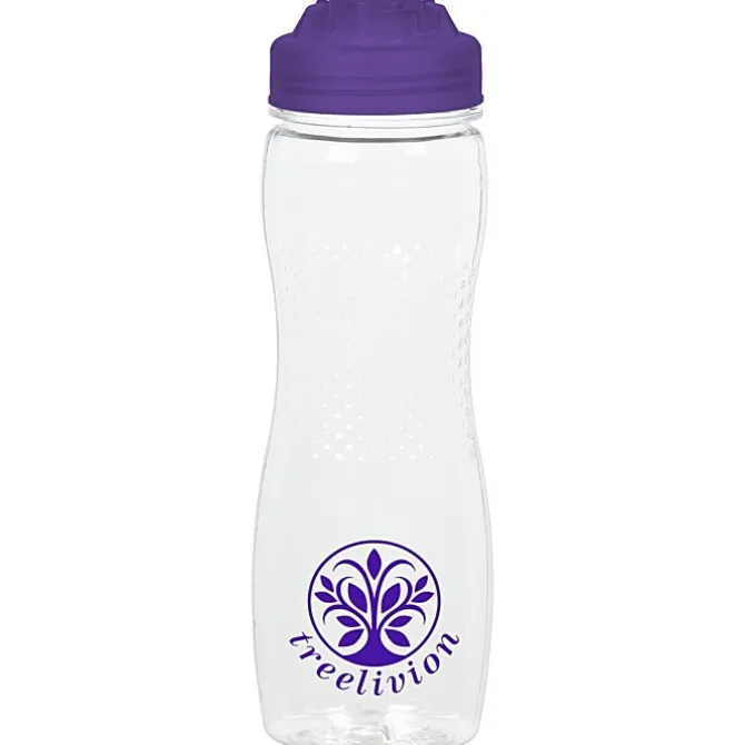 Refresh Zenith Water Bottle with Flip Lid - 24 oz - Clear