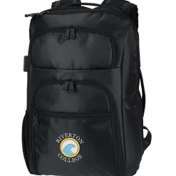 RFID Laptop Backpack - Embroidered