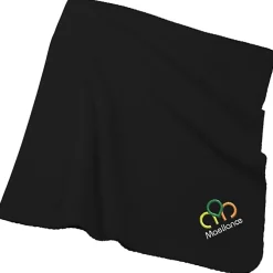 Ribbed Fleece Blanket - Embroidered