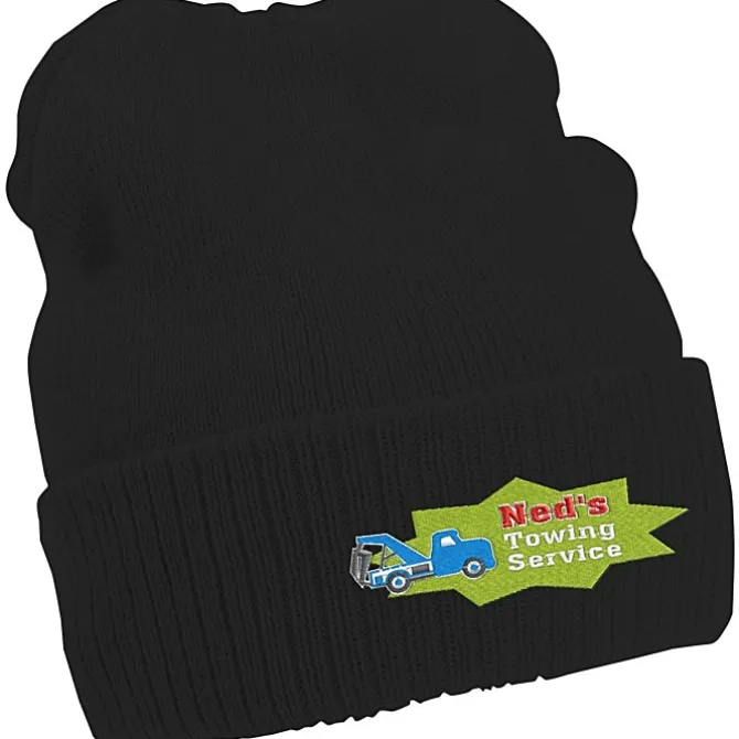 Rib Knit Beanie with Cuff