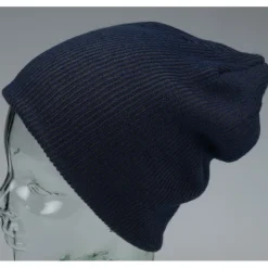Rib Knit Slouch Beanie