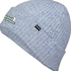 Rib Knit Tweed Beanie