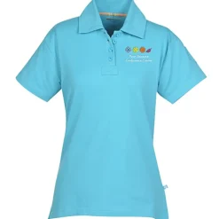 Ringspun Combed Cotton Jersey Polo - Ladies' - Embroidered