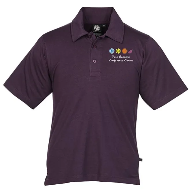 Ringspun Combed Cotton Jersey Polo - Men's - Embroidered