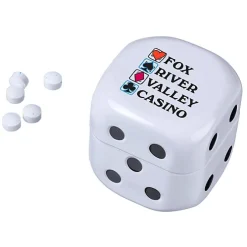 Roll-of-the-Dice Tin with Sugar-Free Mints - 24 hr