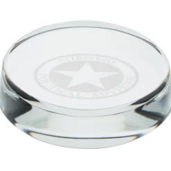 Round Crystal Paperweight