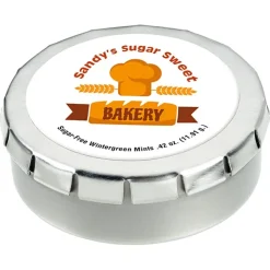 Round Mint Tin with Full Color Dome - 1-3/4 inches