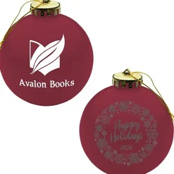 Round Shatterproof Ornament - Snowflake - Happy Holidays