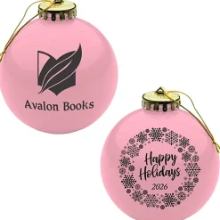 Round Shatterproof Ornament - Snowflake - Happy Holidays