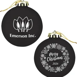 Round Shatterproof Ornament - Snowflake - Merry Christmas
