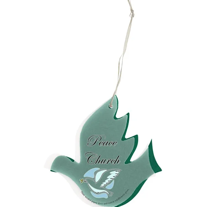 Seeded Paper Ornament - Dove