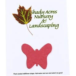 Seeded Paper Shapes Mailer/Postcard - 4 inches x 5 inches Butterfly
