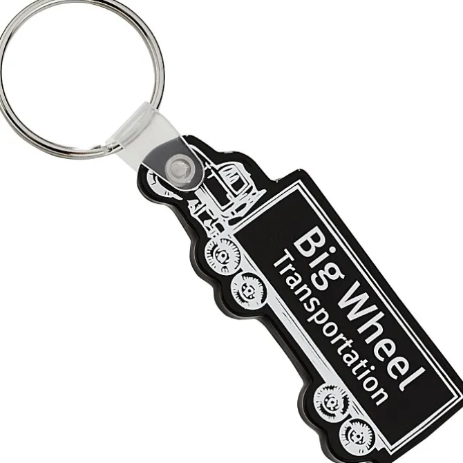 Semi-Truck Soft Keychain - Opaque