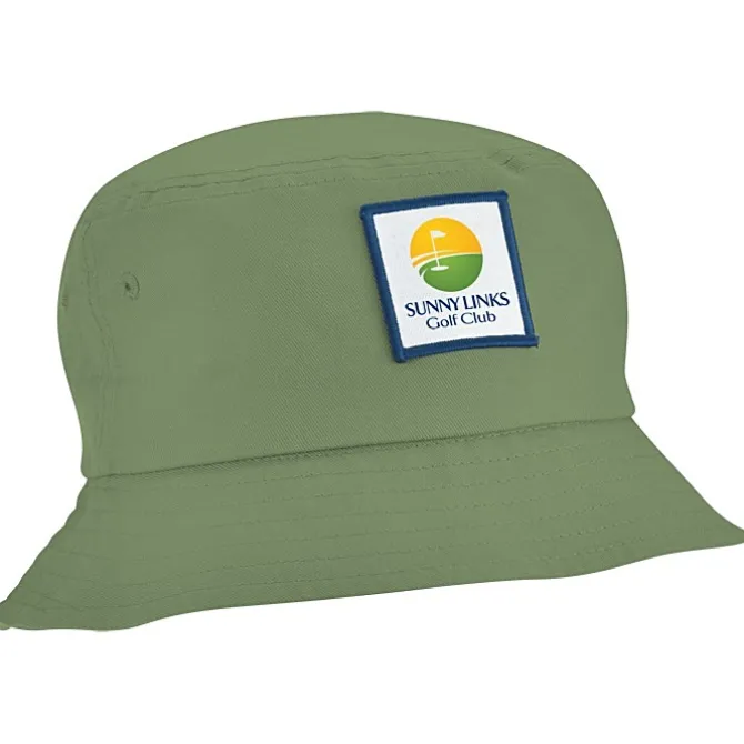 Short Brimmed Bucket Hat - Full Color Patch