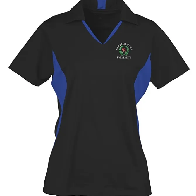 Side Blocked Micropique Sport-Wick Polo - Ladies' - Embroidered - 24 hr