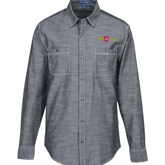 Slub Chambray Double Pocket Shirt - Men's