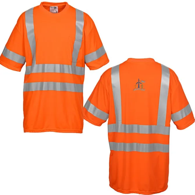 Snag-Resistant Reflective Short Sleeve T-Shirt