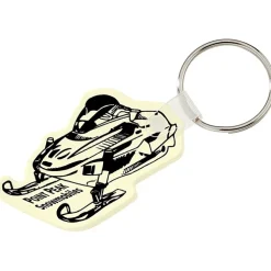 Snowmobile Soft Keychain - Opaque
