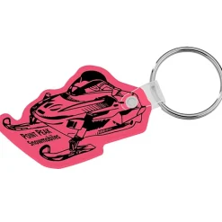 Snowmobile Soft Keychain - Translucent