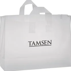 Soft-Loop Frosted Clear Shopper - 12 inches x 16 inches