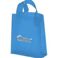 Soft-Loop Frosted Shopper - 10 inches x 8 inches - Foil