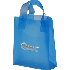 Soft-Loop Frosted Shopper - 10 inches x 8 inches - Foil