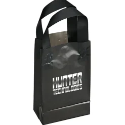 Soft-Loop Frosted Shopper - 8 inches x 5 inches - Foil